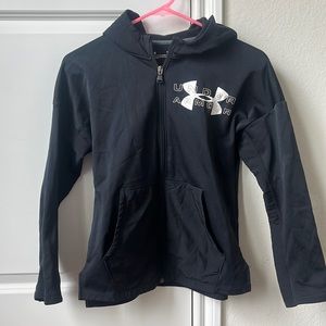 Under armour youth full zip hooded jacket